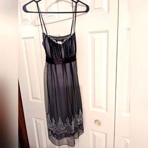Teeze Me Metallic/Black Satin Semi Formal